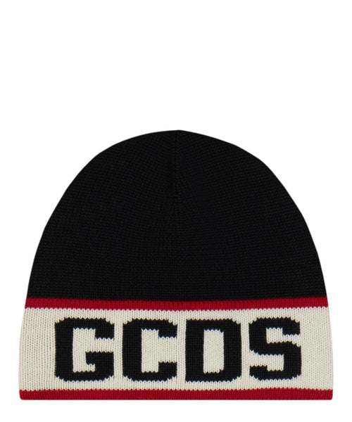 Berretto GCDS in Misto Lana Merino con Maxi Logo