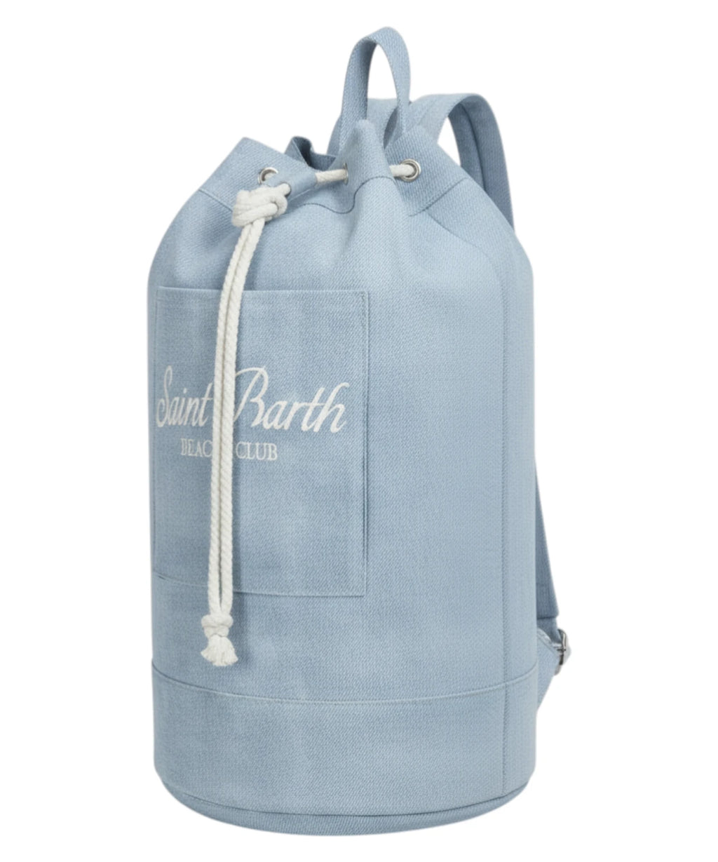 MC2 Saint Barth Denim Beach Backpack with Drawstring