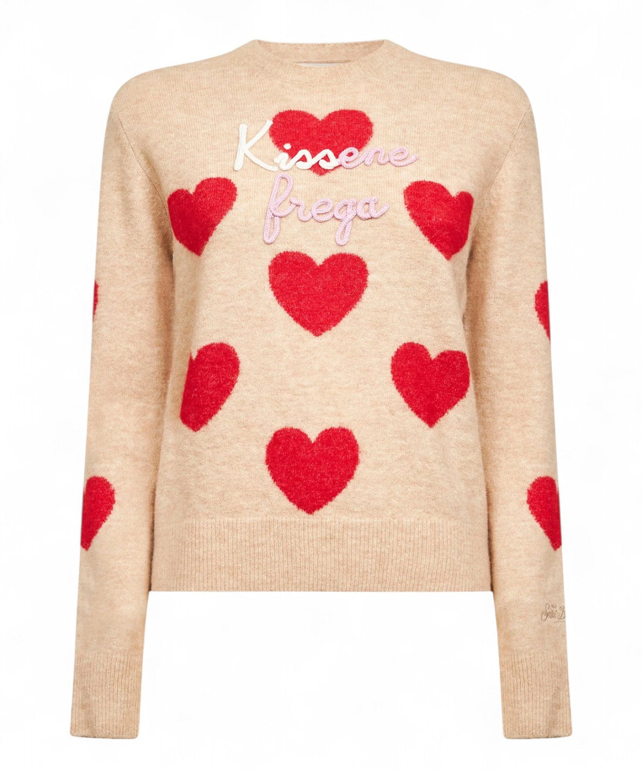 Maglione New Queen in Misto Alpaca “Kissene Frega”-Mc2 Saint Barth-Maglieria-Vittorio Citro Boutique