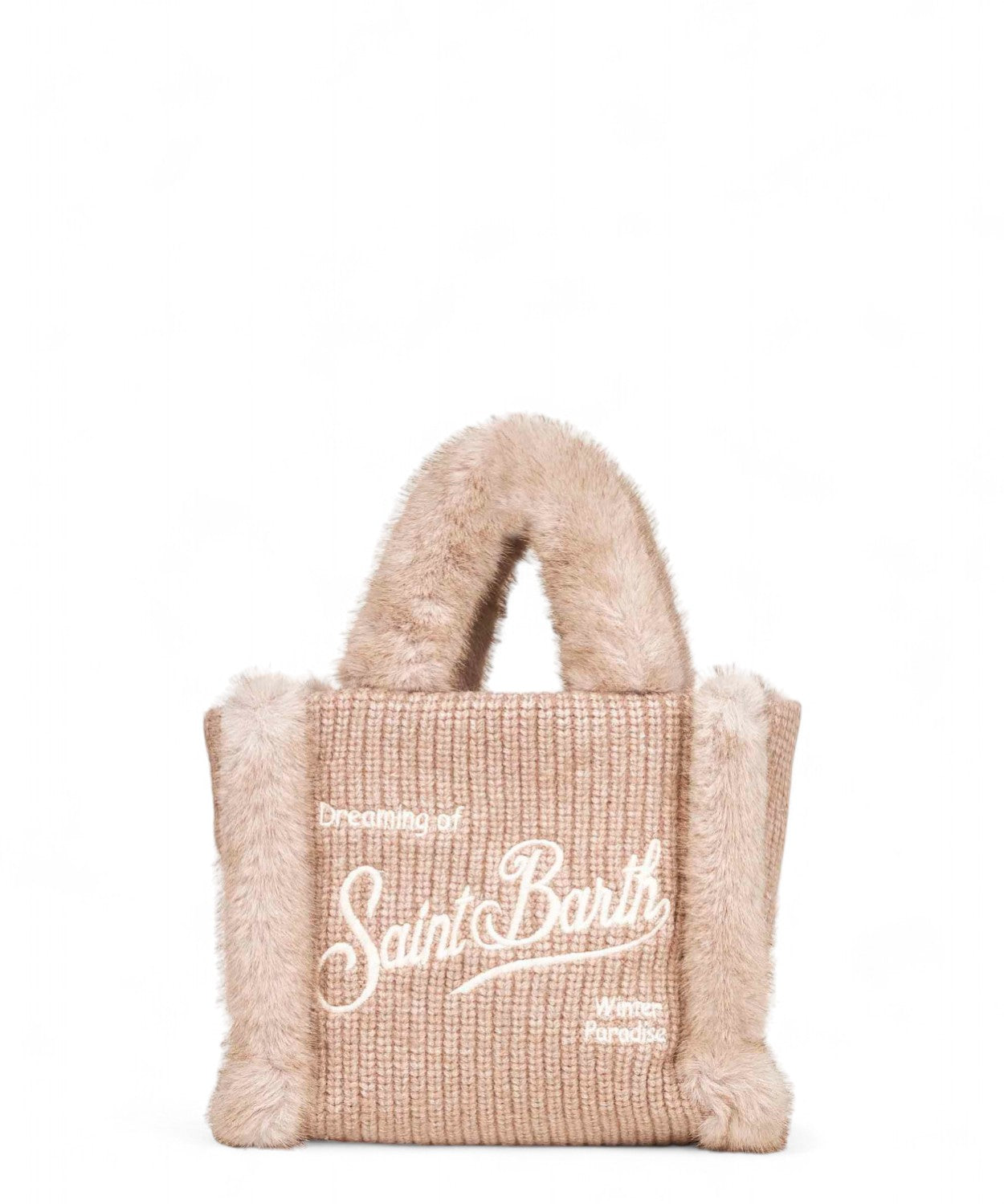 Borsa a mano Vanity Mini Shearling Rib MC2 Saint Barth-Mc2 Saint Barth-Borse a mano-Vittorio Citro Boutique