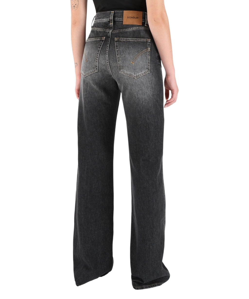 Jeans Donna Wide Leg Dondup Amber in Denim