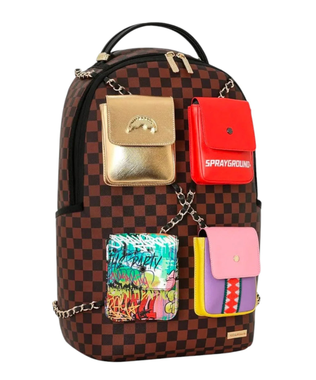 Zaino Sprayground Hanging Pockets Mix Up