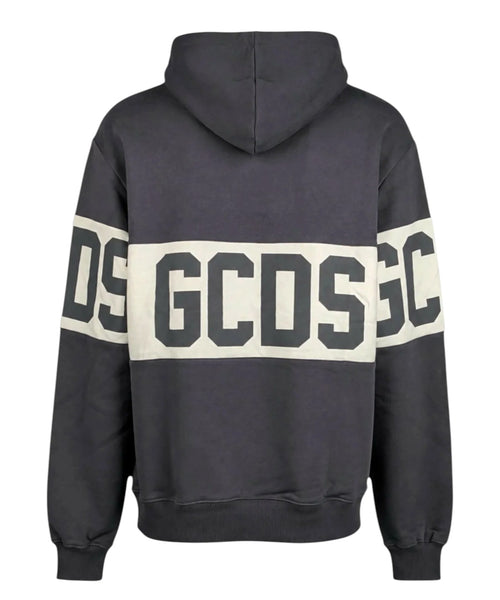 Felpa GCDS con Cappuccio e Band Logo a Contrasto