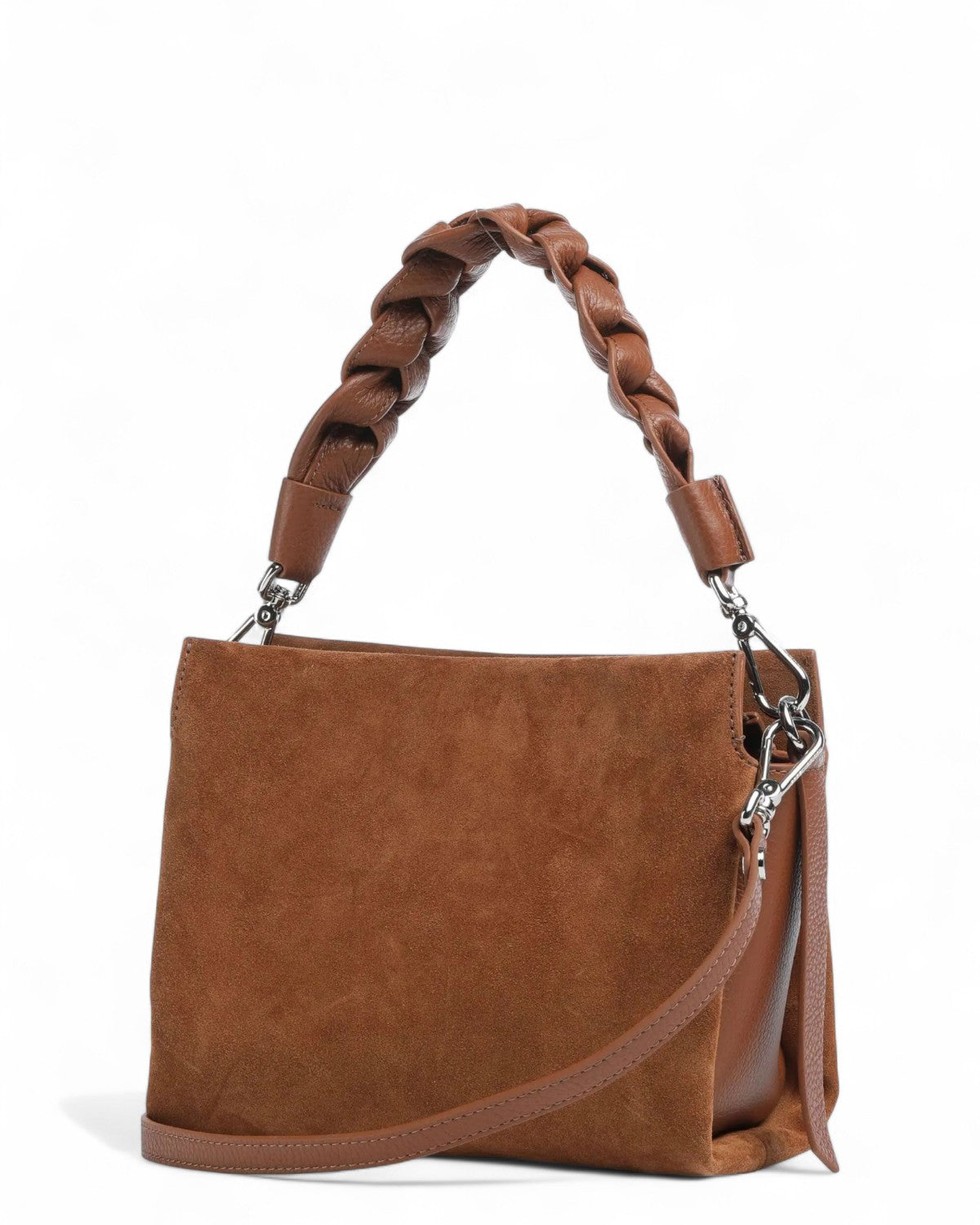 Borsa Boheme Suede Bimaterial Small-Coccinelle-Borse a spalla-Vittorio Citro Boutique