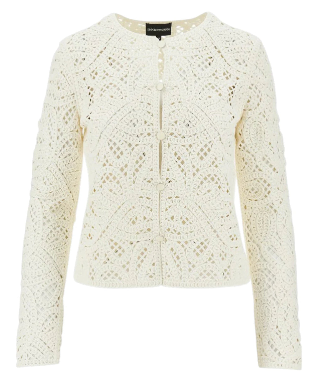 Emporio Armani Giacca Ricamo Cornely Macramé