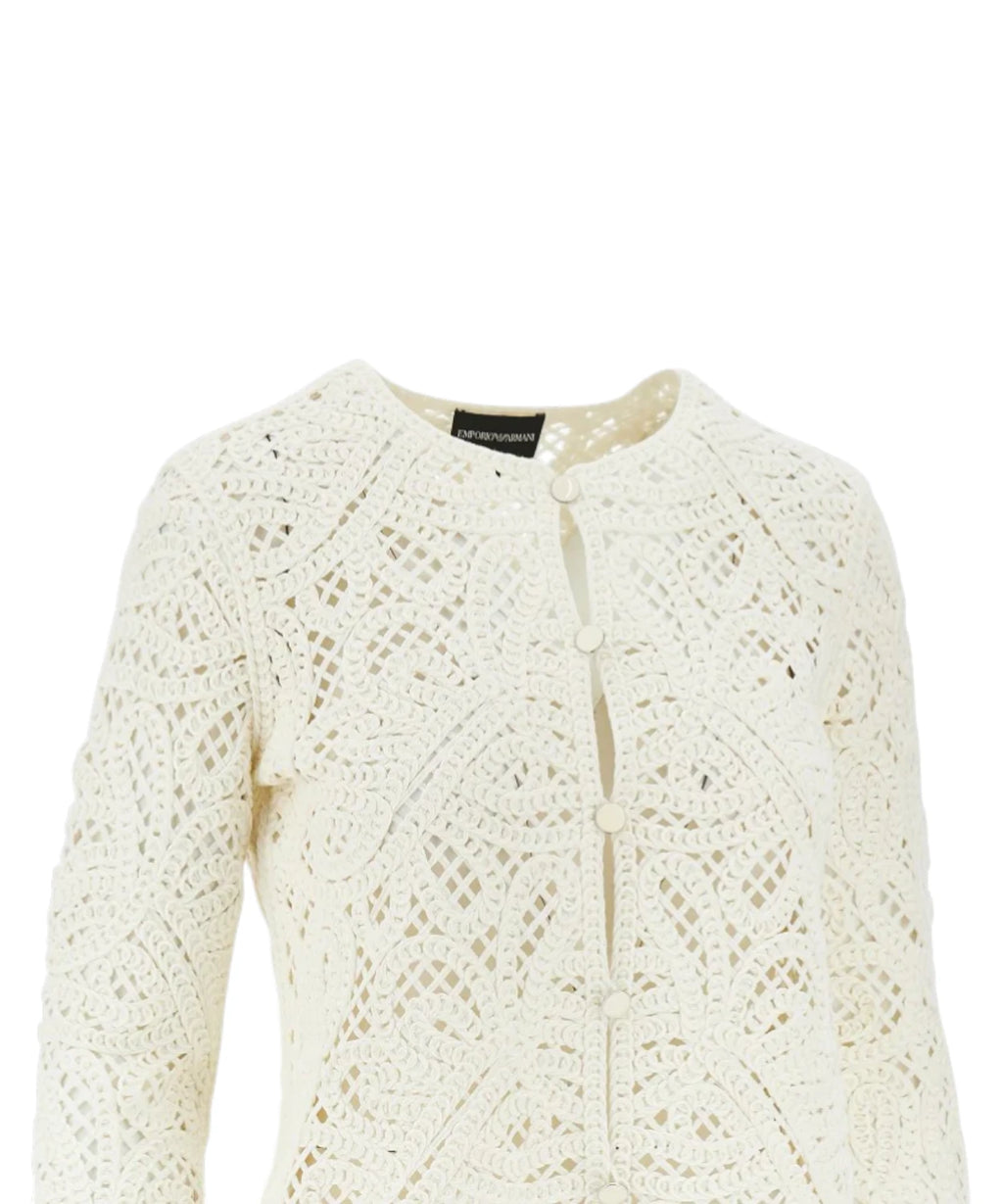 Emporio Armani Giacca Ricamo Cornely Macramé