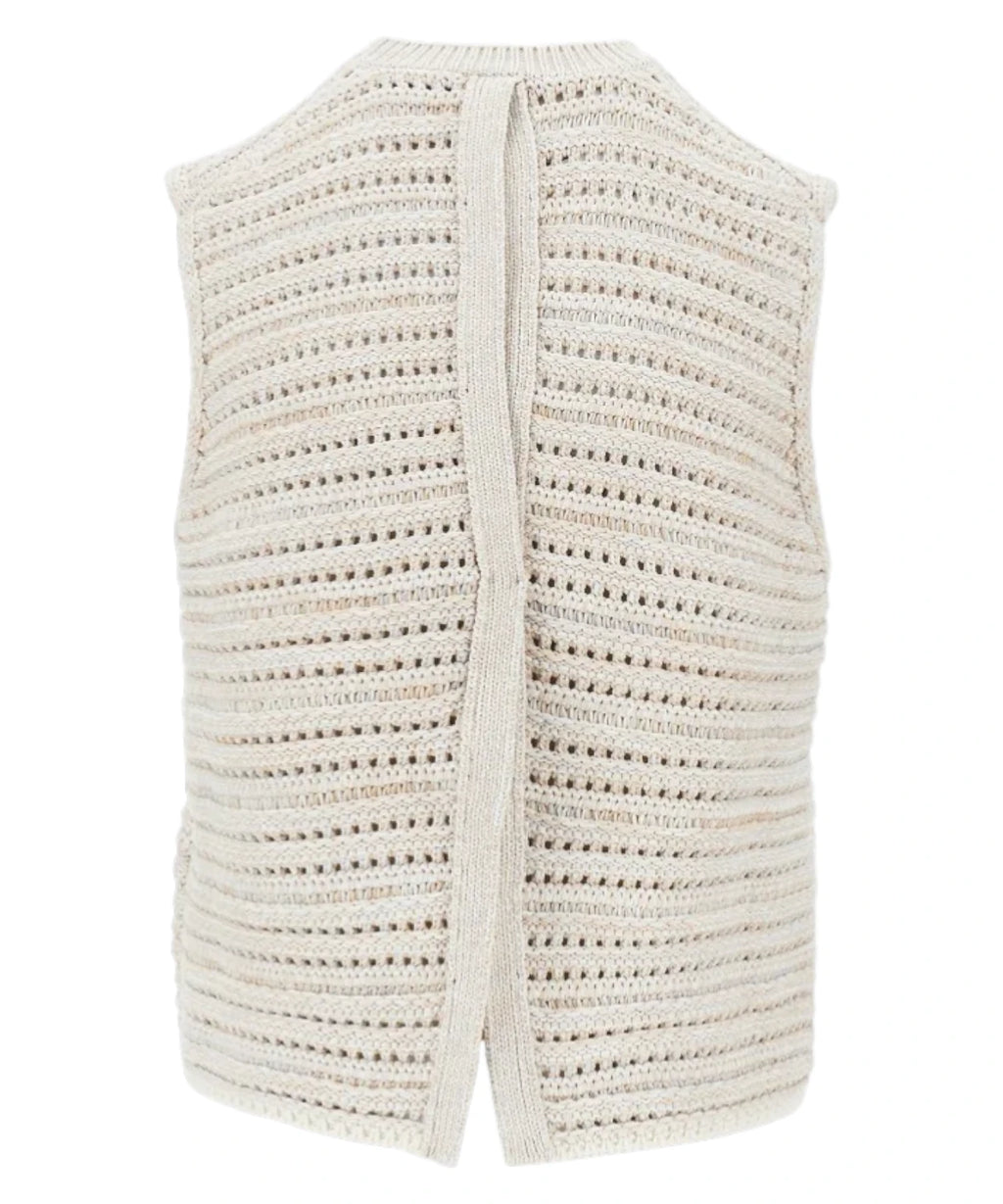 Emporio Armani Openwork Knit Top