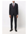 Abito monopetto slim fit in tela fresco lana stretch 1