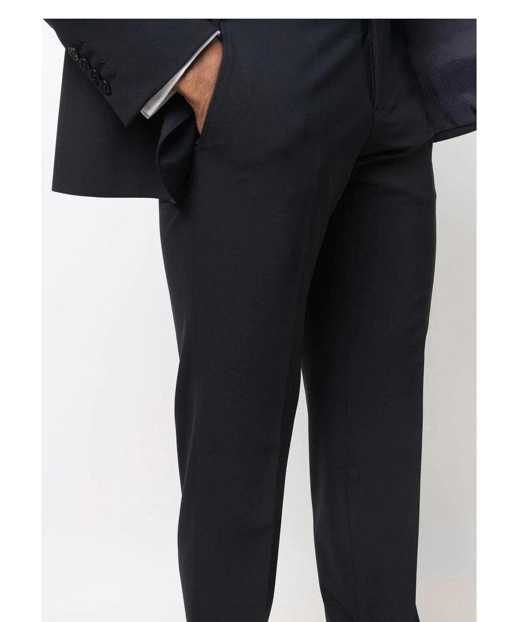 Abito monopetto slim fit in tela fresco lana stretch 5
