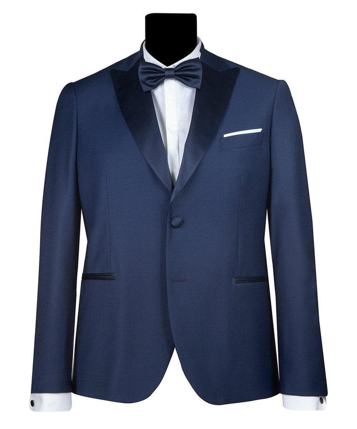 Abito con rever in raso drop 4 1
