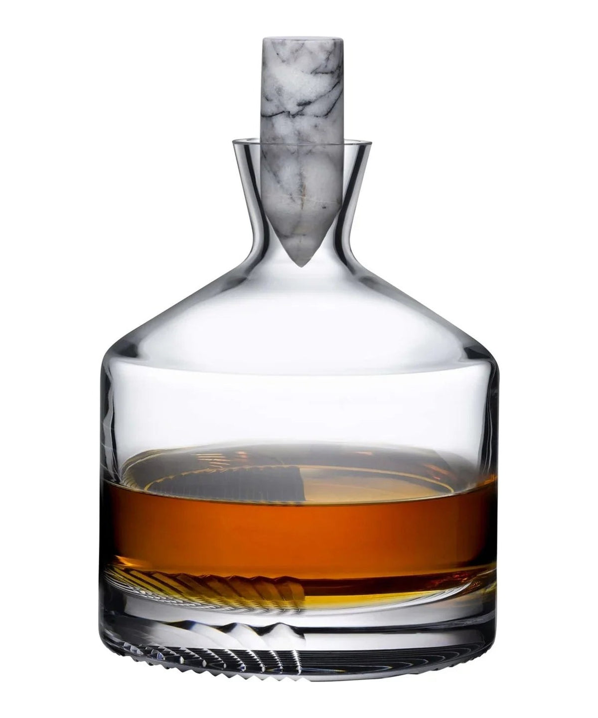 Bottiglia da whisky Alba bassa NUDE in cristallo senza piombo