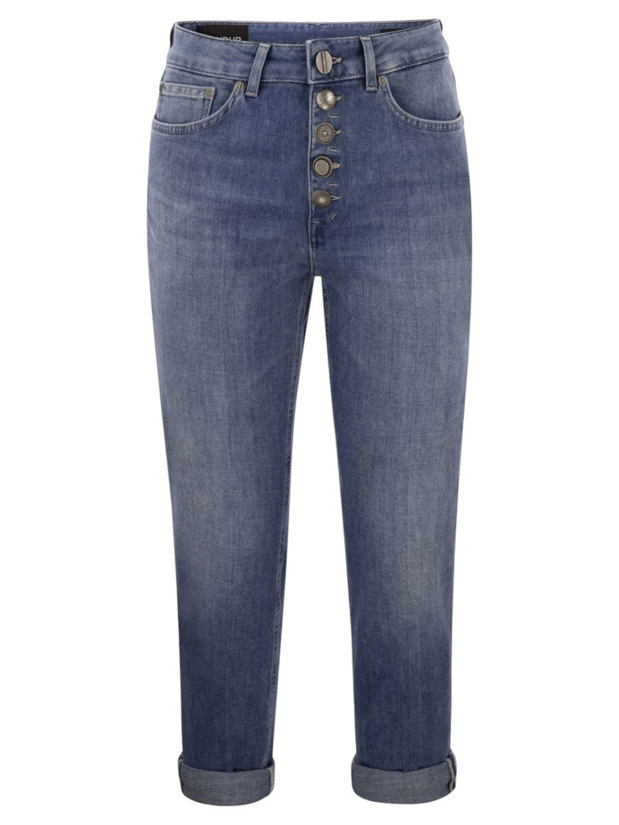 Jeans Koons Gioiello Jeans Dondup Con Bottoni Gioiello Dondup