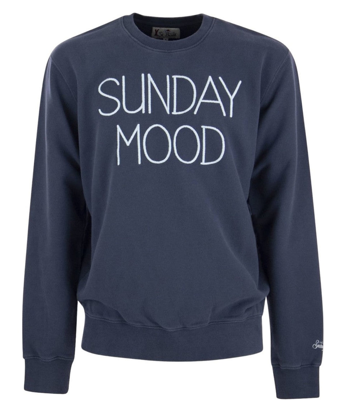 Felpa girocollo con scritta Sunday mood-Mc2 Saint Barth-Felpe-Vittorio Citro Boutique