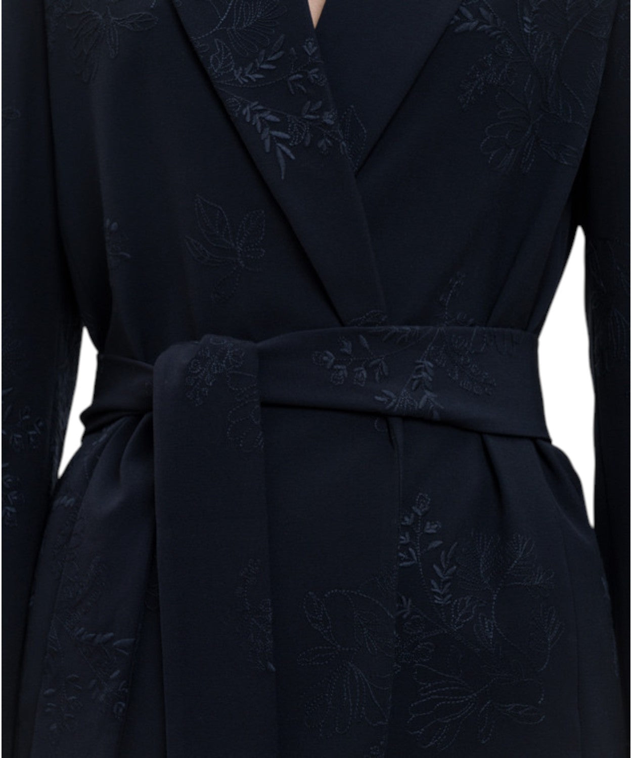 Giacca Blazer Ricamata Elegante con Cintura