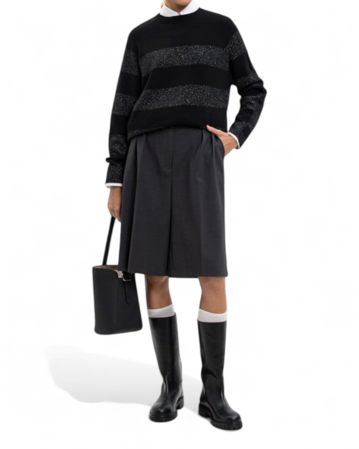 Maglione in Lana e Cashmere con Lurex-Twinset-Maglieria-Vittorio Citro Boutique