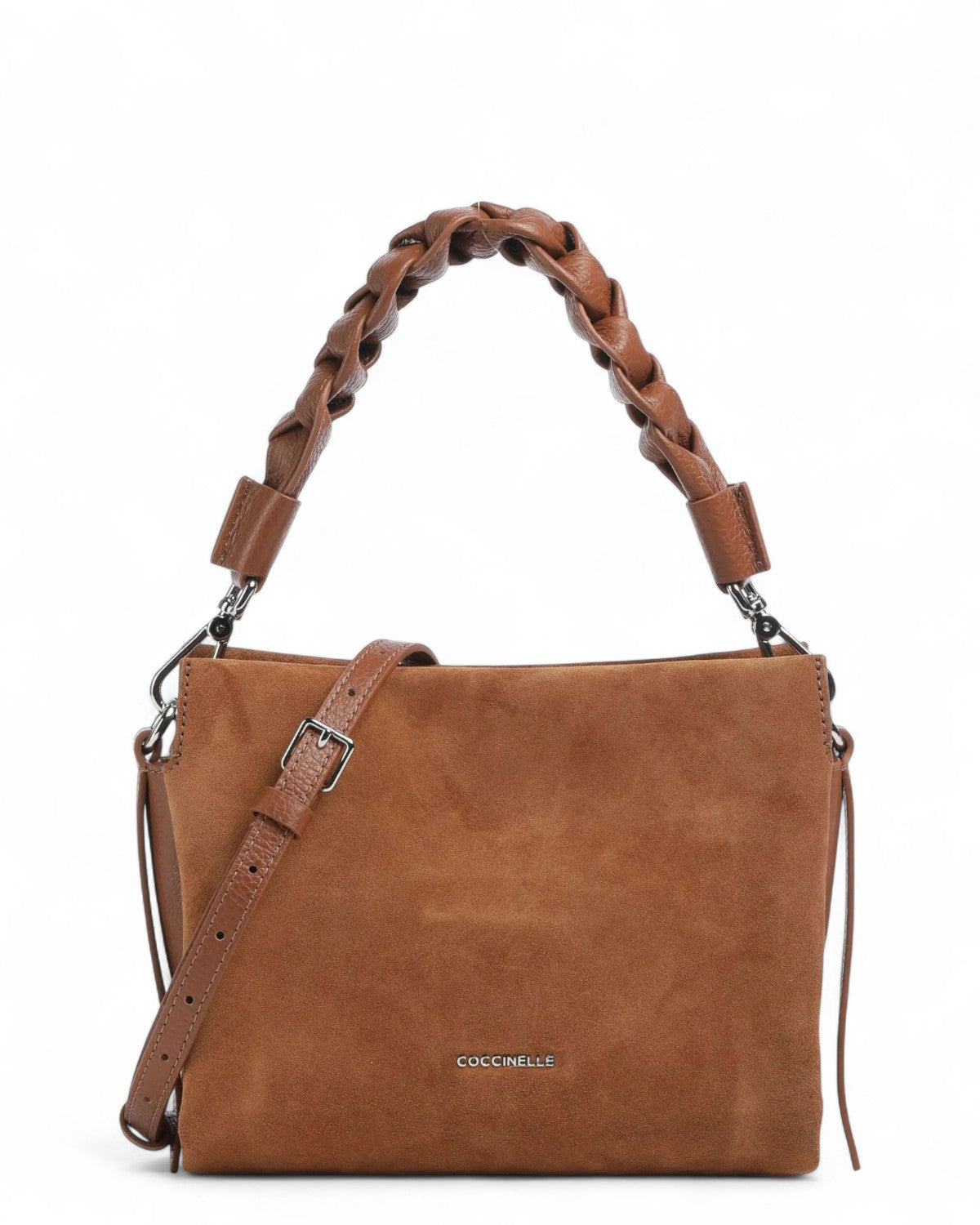 Borsa Boheme Suede Bimaterial Small-Coccinelle-Borse a spalla-Vittorio Citro Boutique