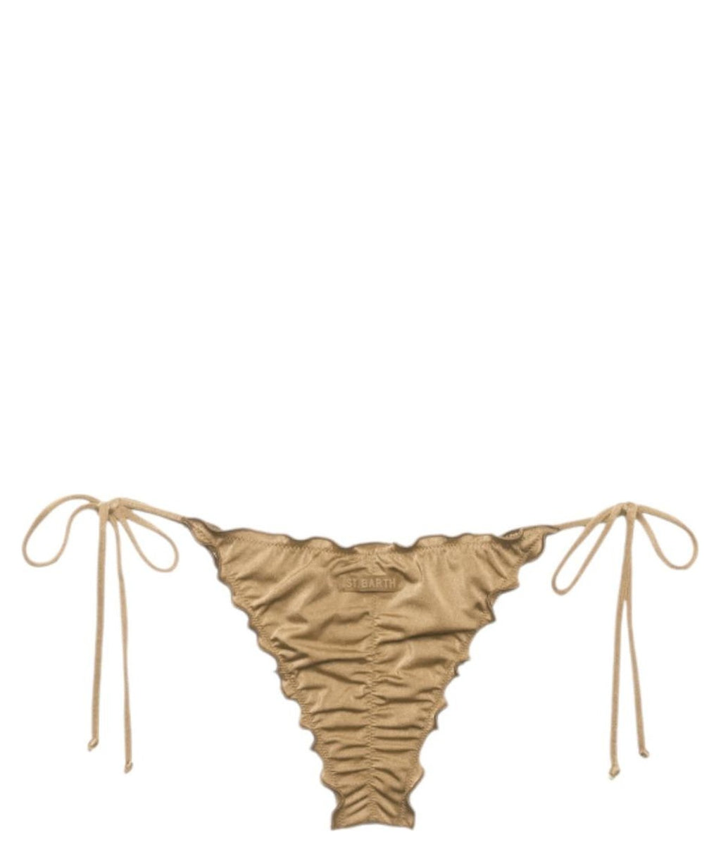 Slip Bikini Miami Shimmer Oro a Taglio Sgambato-Mc2 Saint Barth-Costumi da bagno-Vittorio Citro Boutique