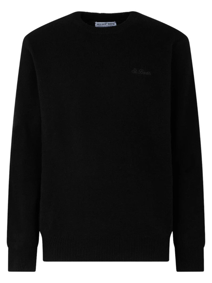 Maglia girocollo con ricamo St. Barth-Mc2 Saint Barth-Maglieria-Vittorio Citro Boutique