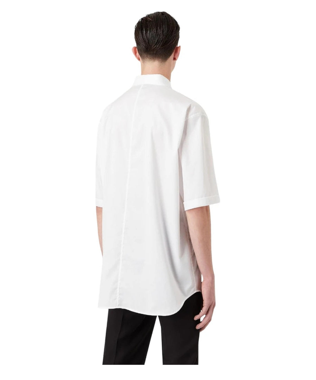 Camicia maniche corte in twill stampa racing 3