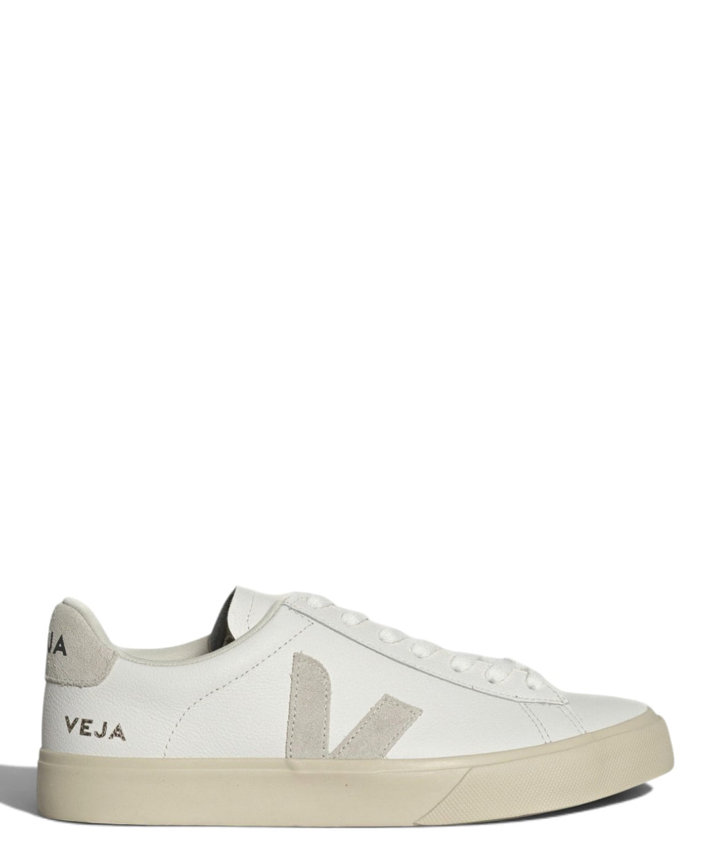 VEJA Campo Leather White Natural Sneaker in Pelle
