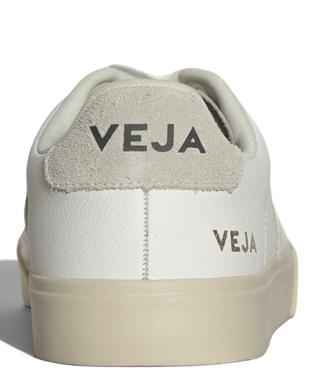 VEJA Campo Leather White Natural Sneaker in Pelle