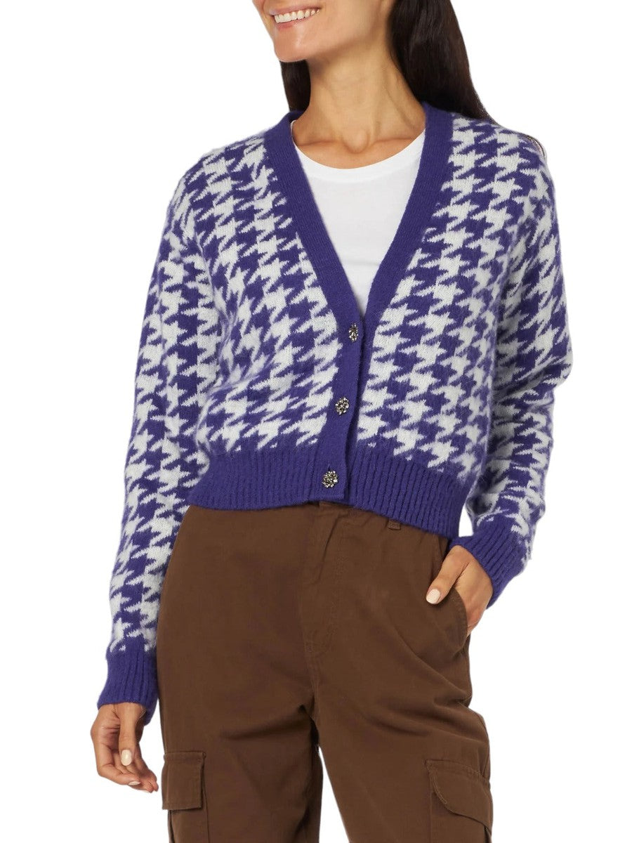 Cardigan crop da donna con bottoni gioiello-Mc2 Saint Barth-Maglieria-Vittorio Citro Boutique