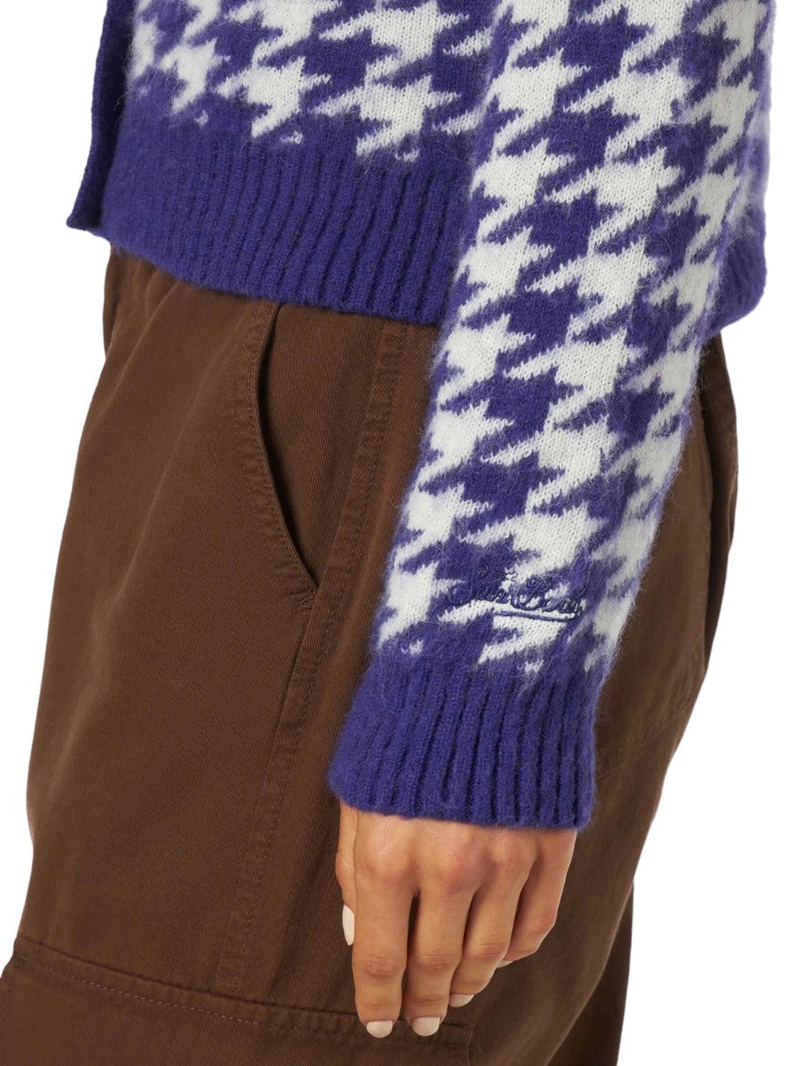 Cardigan crop da donna con bottoni gioiello-Mc2 Saint Barth-Maglieria-Vittorio Citro Boutique