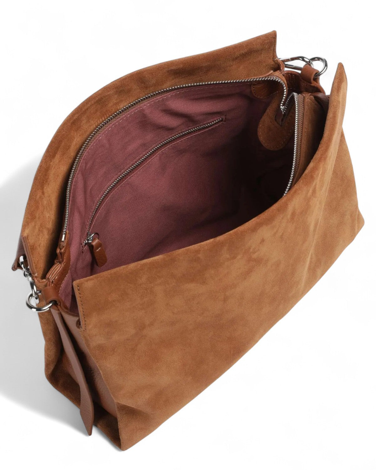 Borsa Boheme Suede Bimaterial Medium-Coccinelle-Borse a spalla-Vittorio Citro Boutique