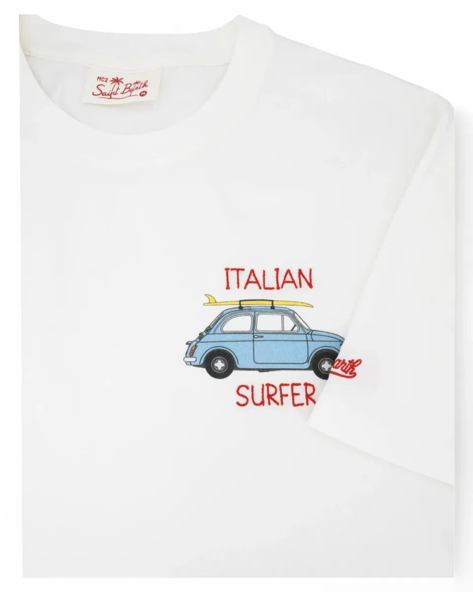 T-shirt Uomo MC2 Saint Barth "Italian Surfer"-Mc2 Saint Barth-T-shirt-Vittorio Citro Boutique