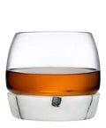 Bicchiere da whisky Chill con base in marmo NUDE in cristallo senza piombo