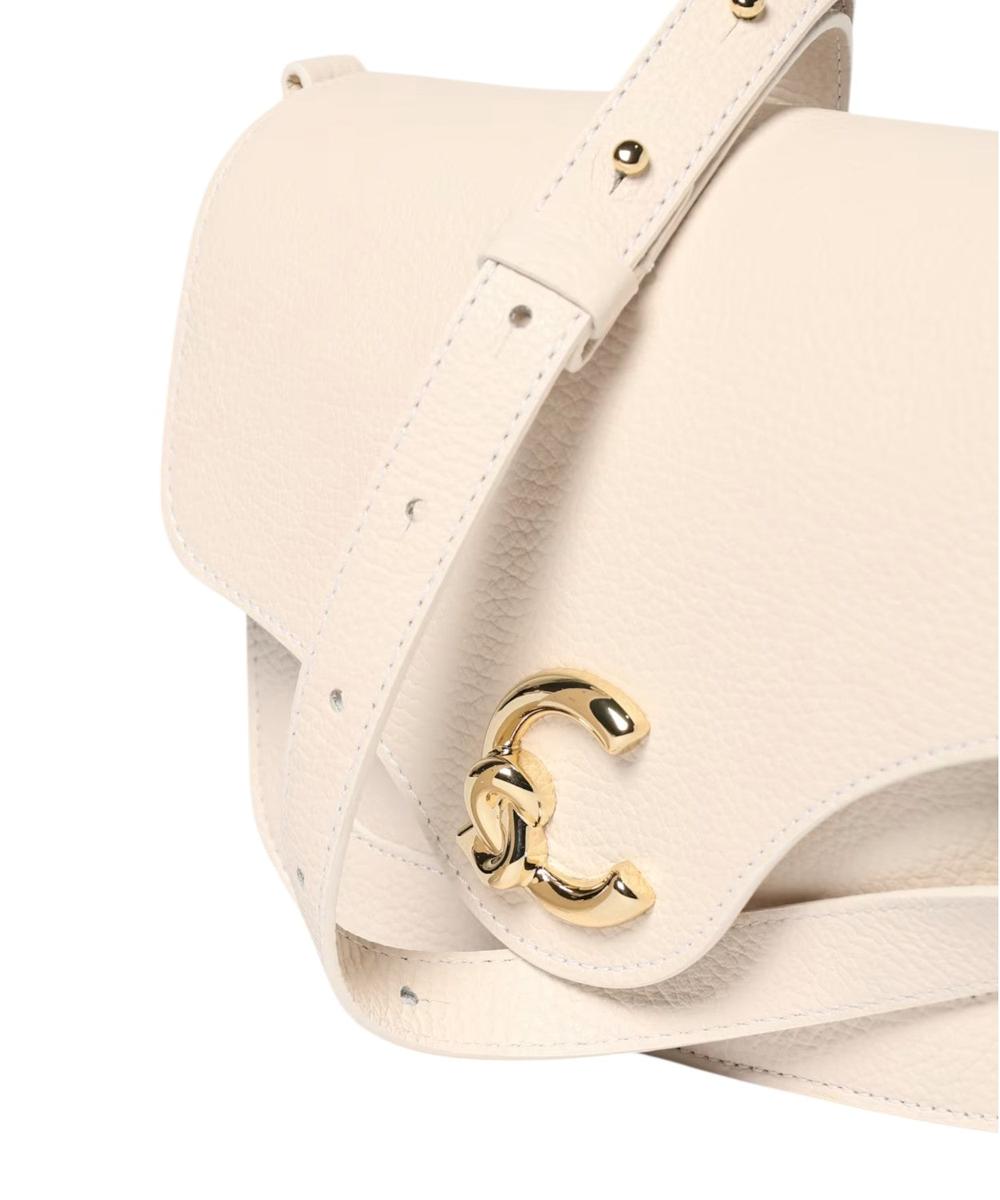 Borsa C-Me Coccinelle in Pelle a Grana con Logo Laminato-Coccinelle-Borse a spalla-Vittorio Citro Boutique