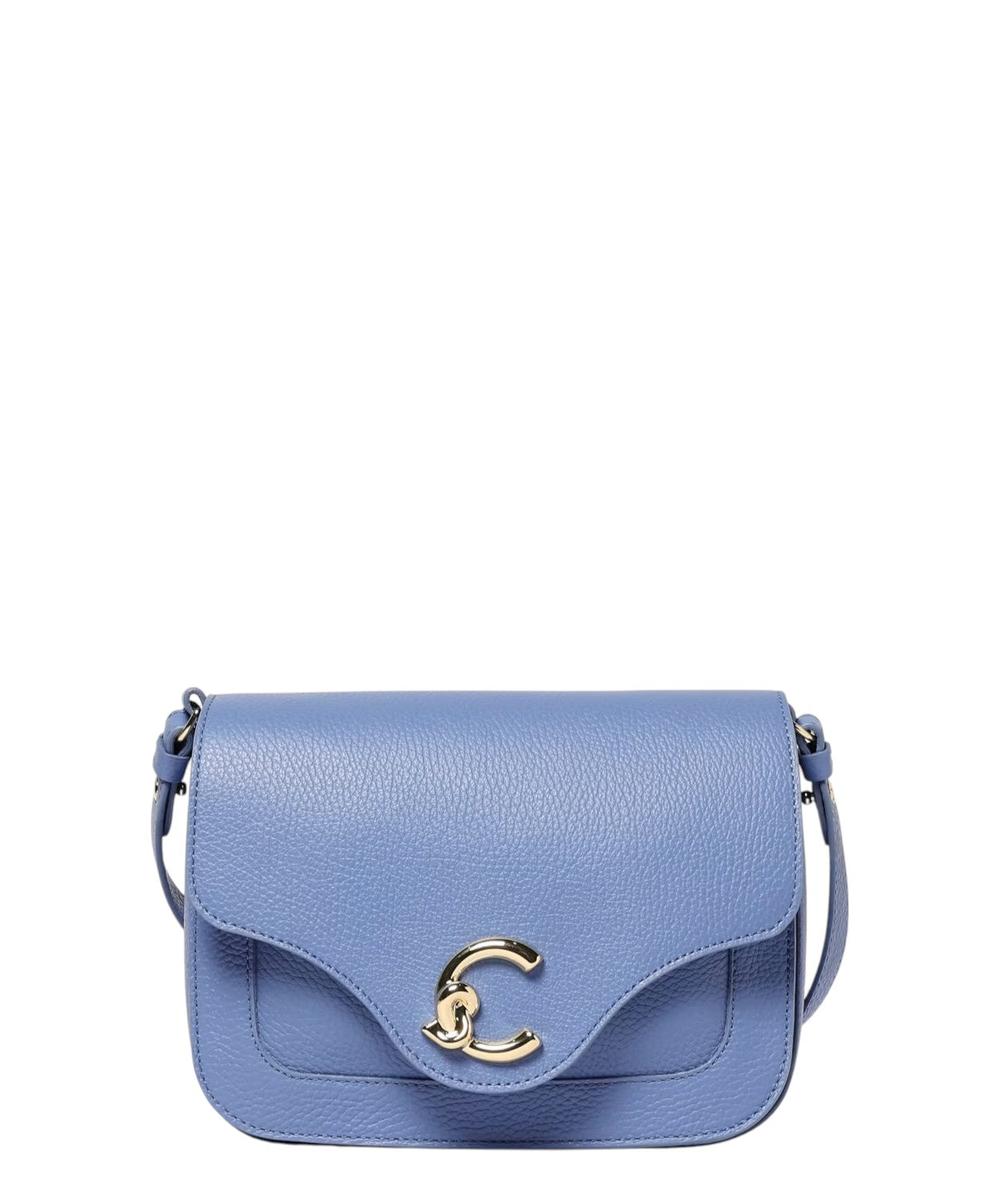 Borsa C-Me Coccinelle in Pelle a Grana con Logo Laminato-Coccinelle-Borse a spalla-Vittorio Citro Boutique