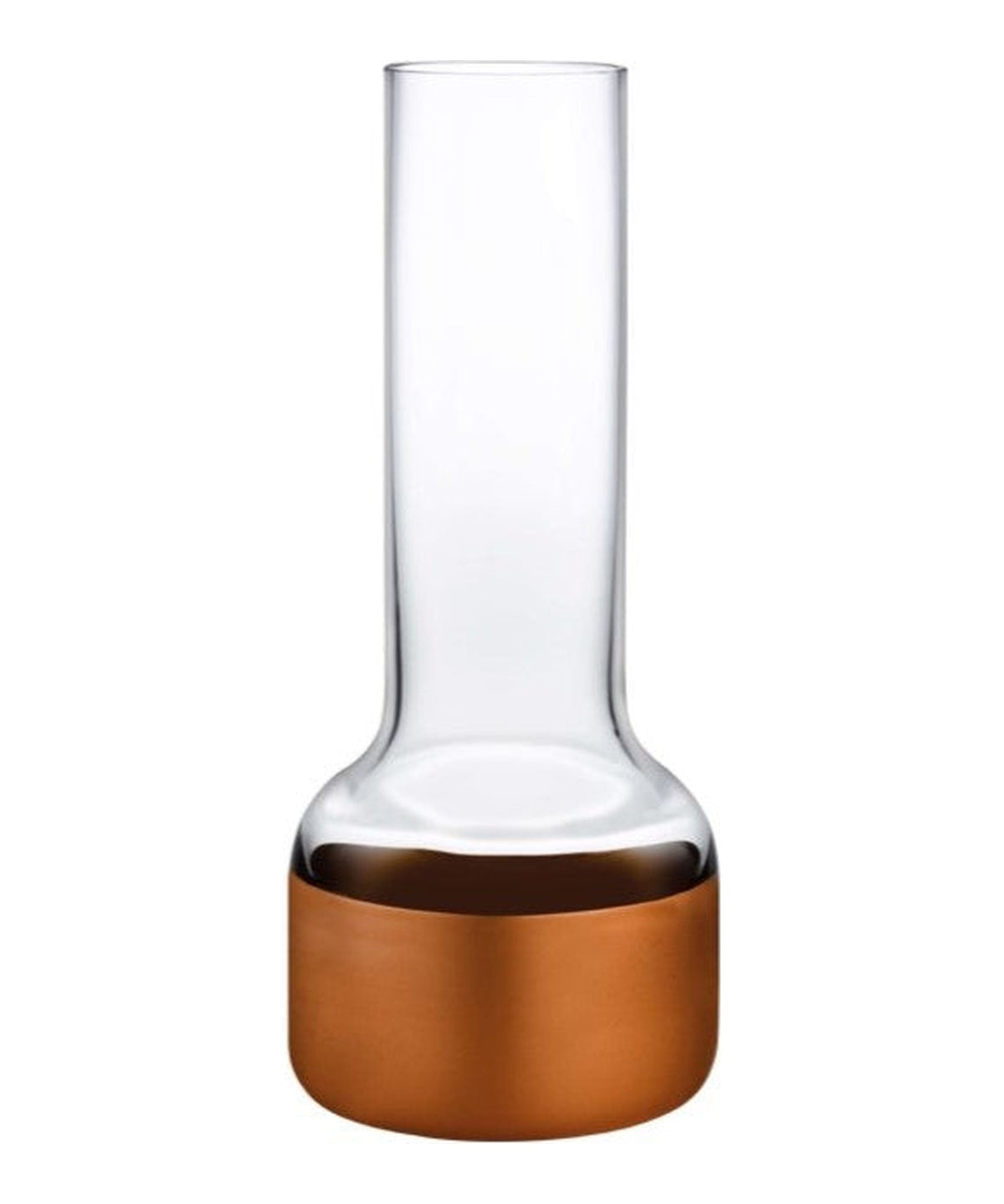 Vaso piccolo Contour con base in rame NUDE in cristallo senza piombo
