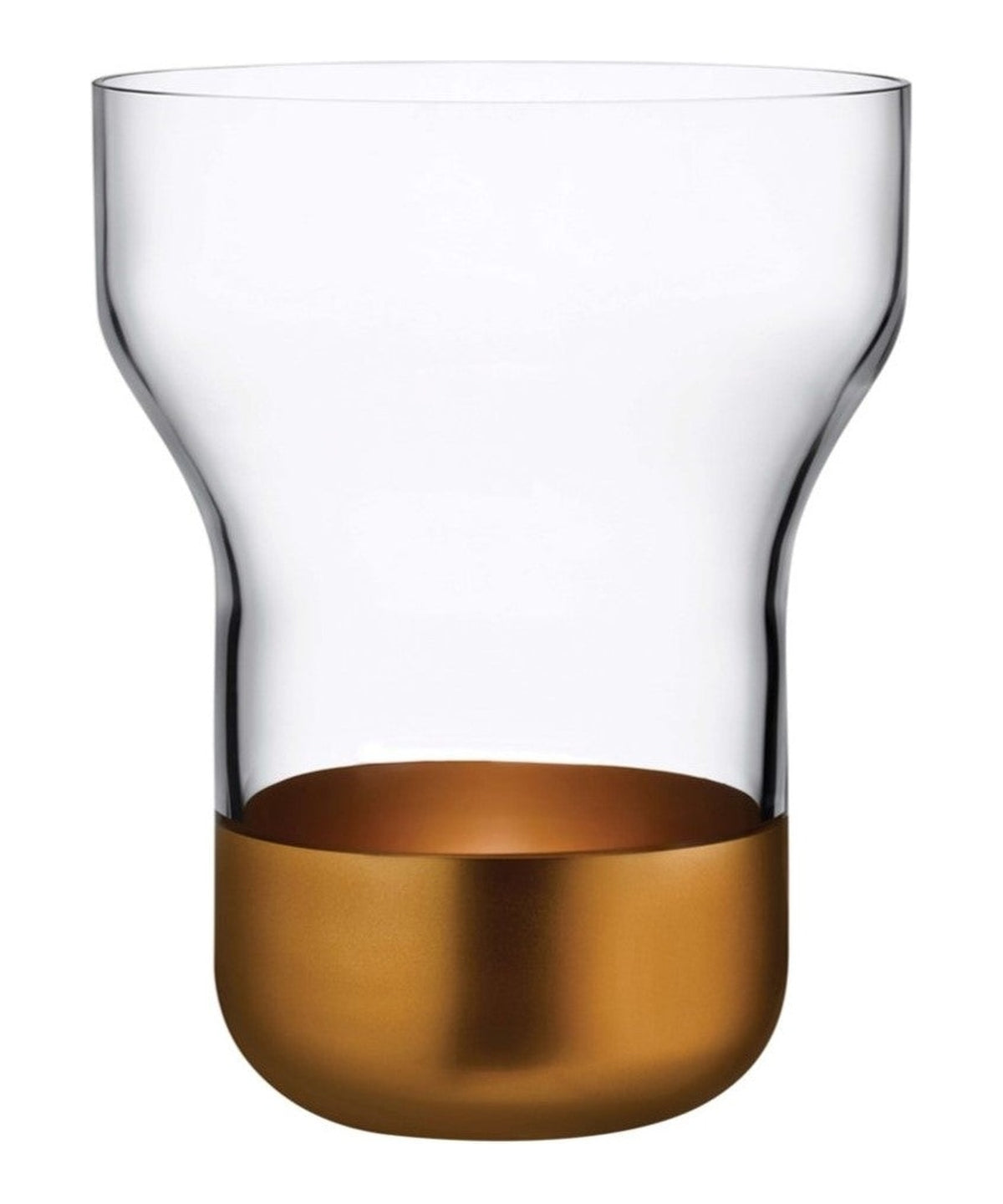 Vaso Contour largo rame NUDE in cristallo senza piombo