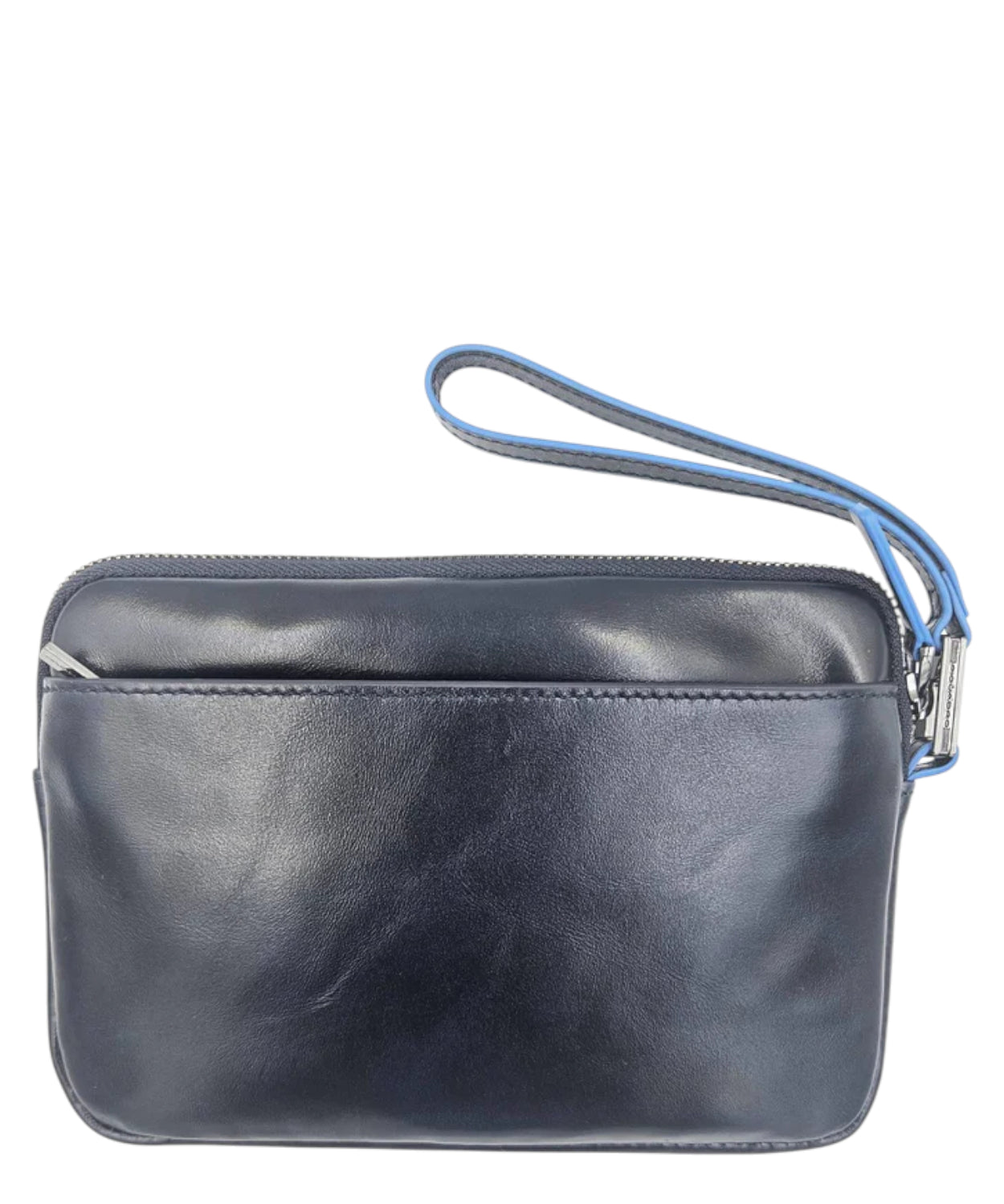 Piquadro Pochette Blue Square in Pelle