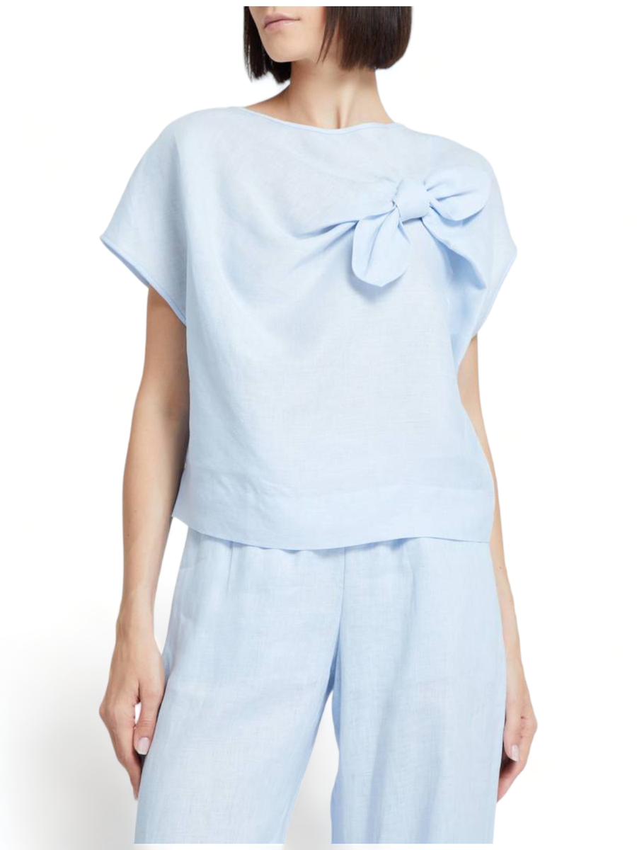 Blusa con scollo a barca-Emporio Armani-Camicie-Vittorio Citro Boutique