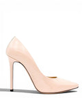 Lakleren pumps in Nude