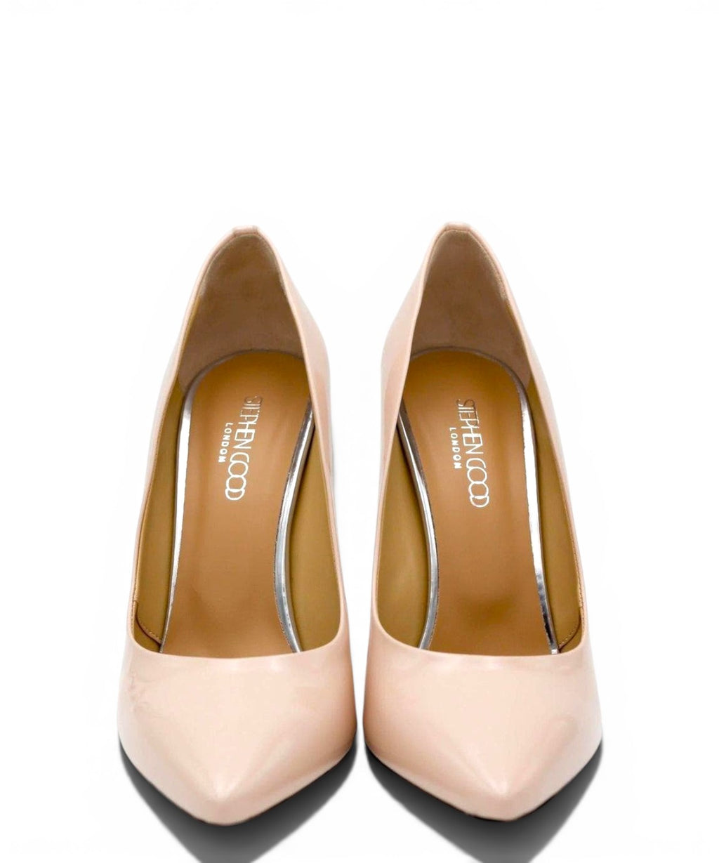 Lakleren pumps in Nude