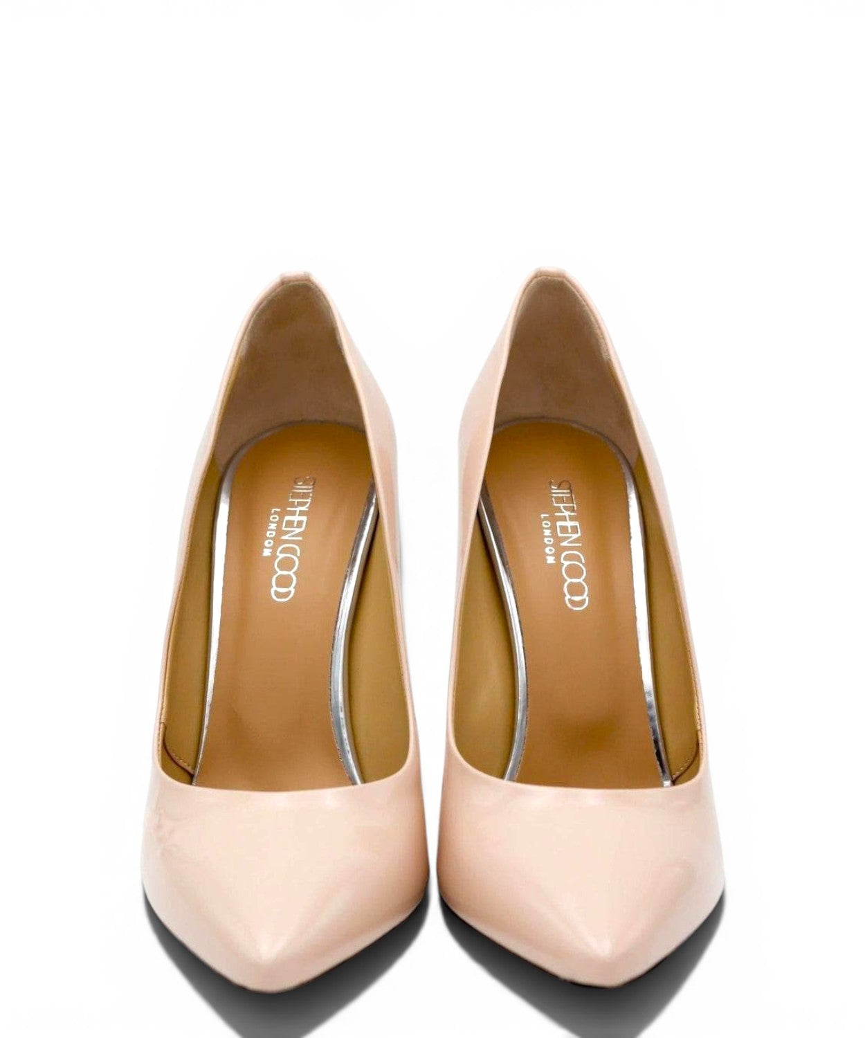 Lakleren pumps in Nude
