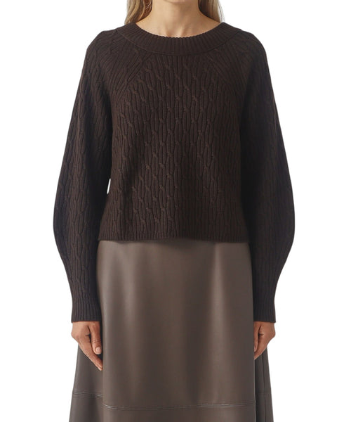 Maglione Donna MM Max Mara con Lavorazione Intrecciata