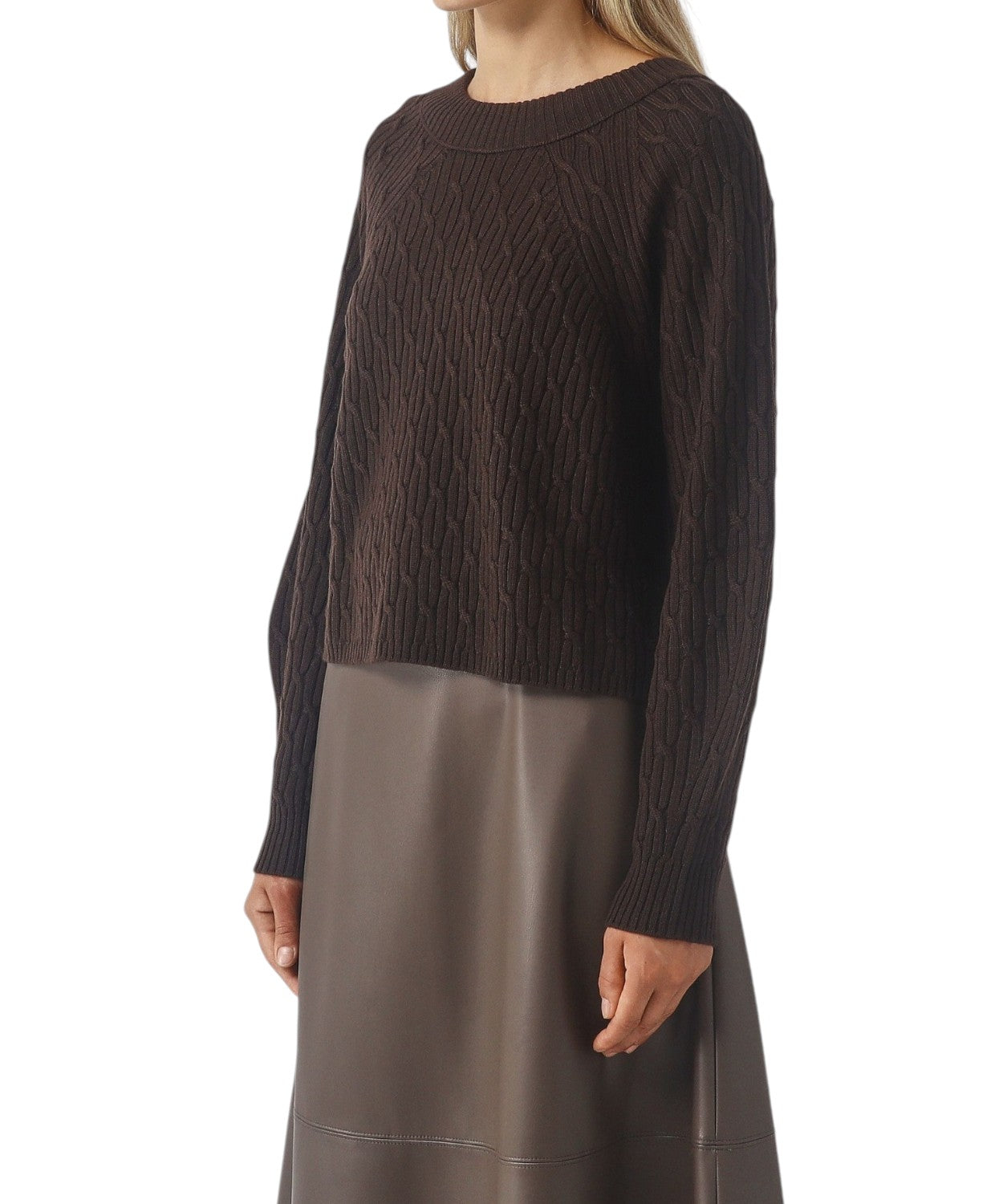 Maglione Donna MM Max Mara con Lavorazione Intrecciata