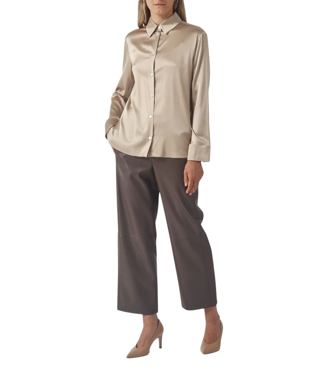 Pantalone LODE in ecopelle gamba larga MM Max Mara