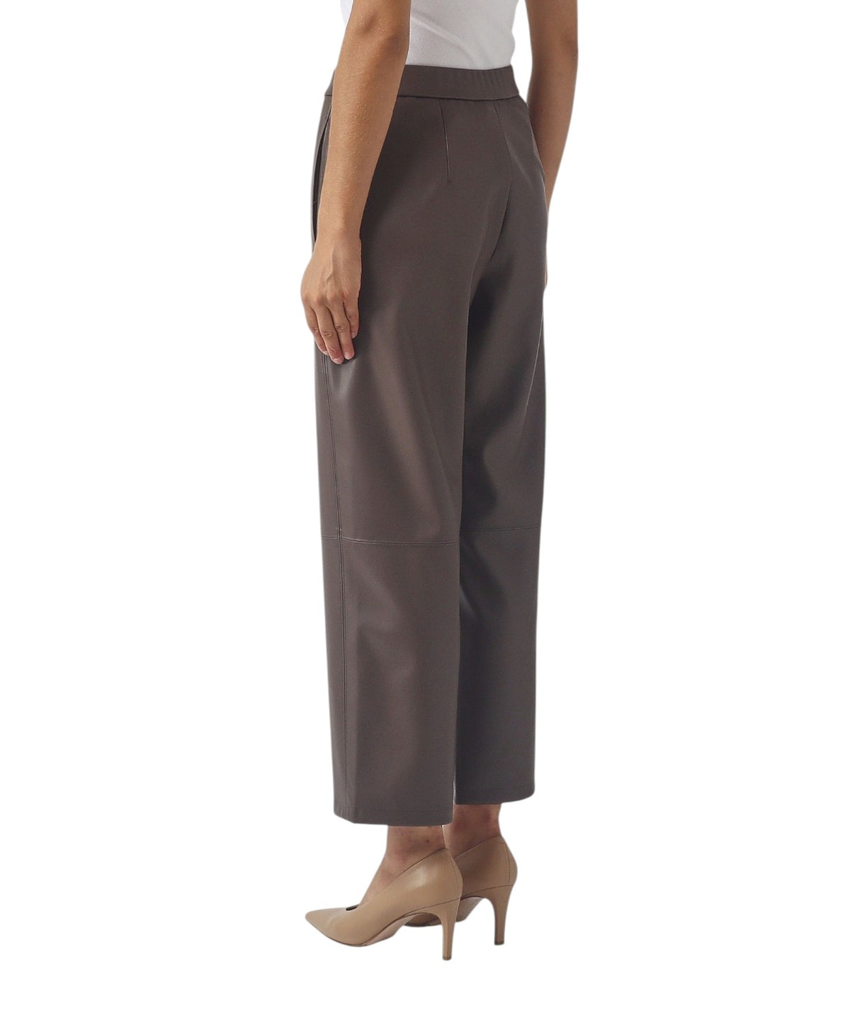 Pantalone LODE in ecopelle gamba larga MM Max Mara