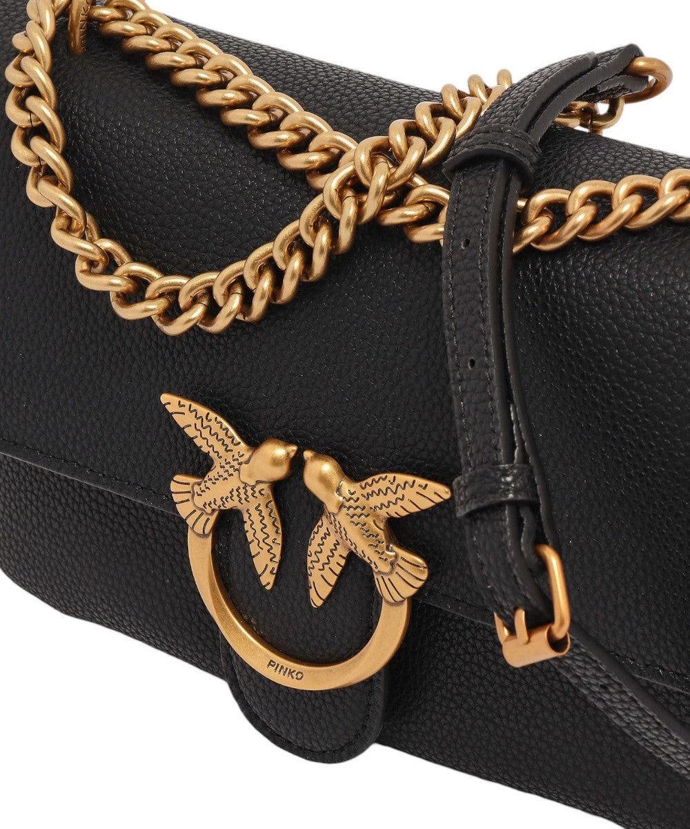 Borsa Pinko Love One Soft Mini Pelle Bottalata Iconico Lusso