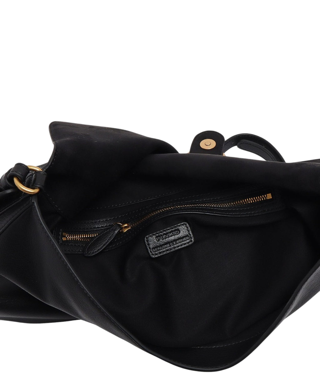 Дамска чанта Pinko Love Satchel Big от кожа