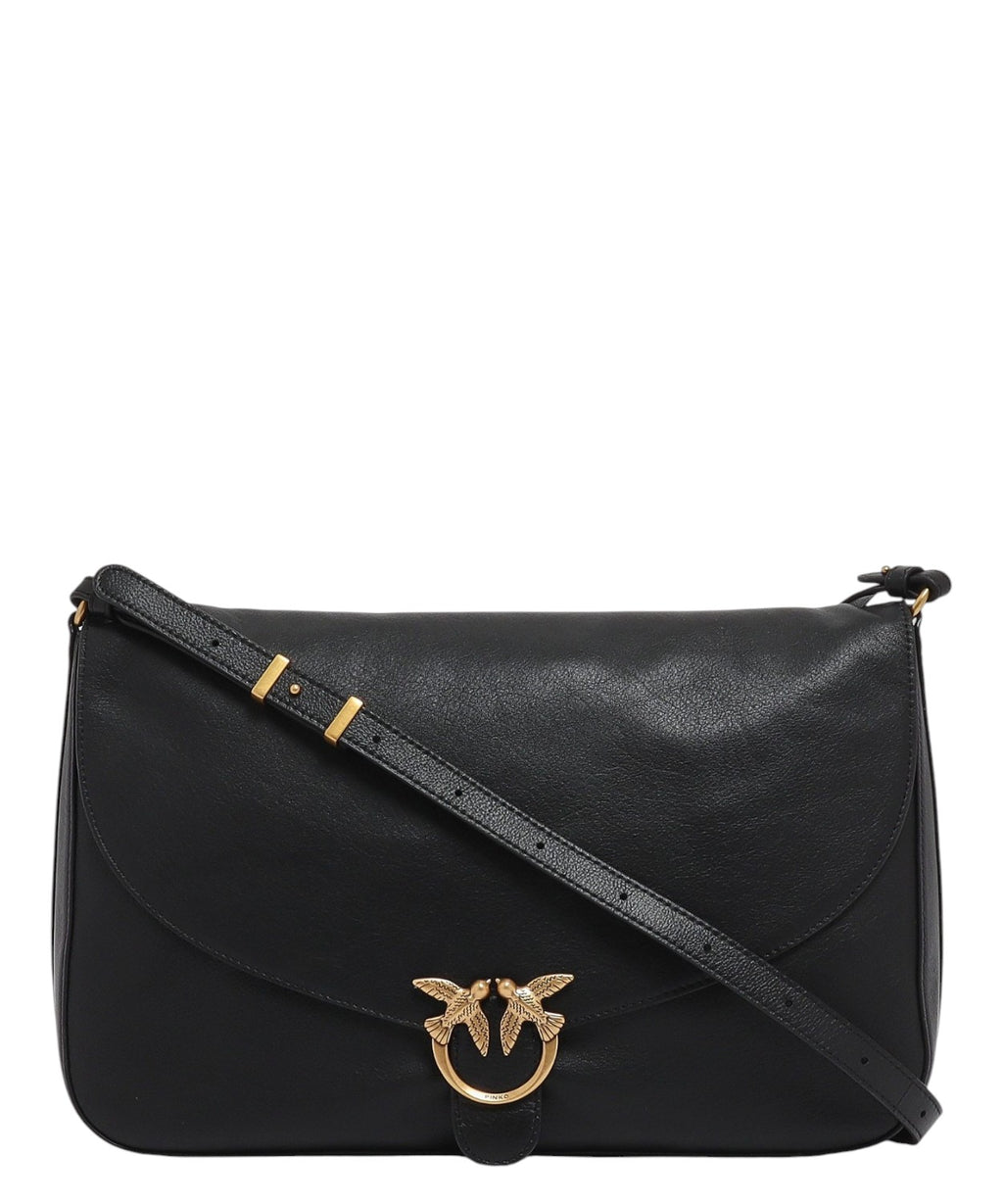 Дамска чанта Pinko Love Satchel Big от кожа