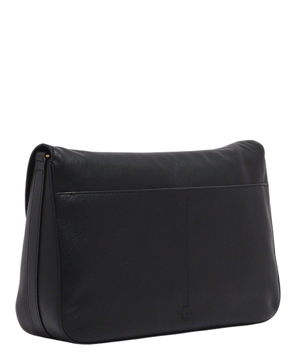 Дамска чанта Pinko Love Satchel Big от кожа