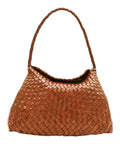 Borsa a spalla Tan Dragon Diffusion in pelle artigianale