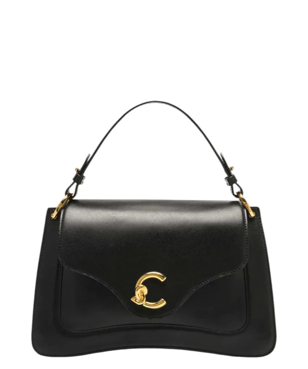 Borsa Coccinelle C-Me Medium van glad leer met schouderriem