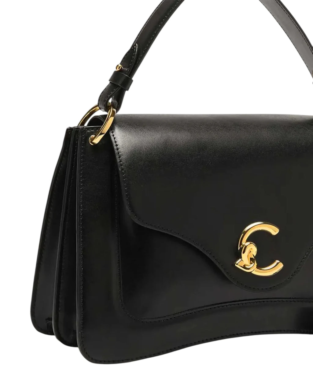 Borsa Coccinelle C-Me Medium van glad leer met schouderriem